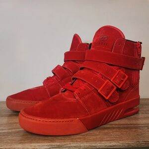 RADII Men's Suede Red High-Top Sneakers